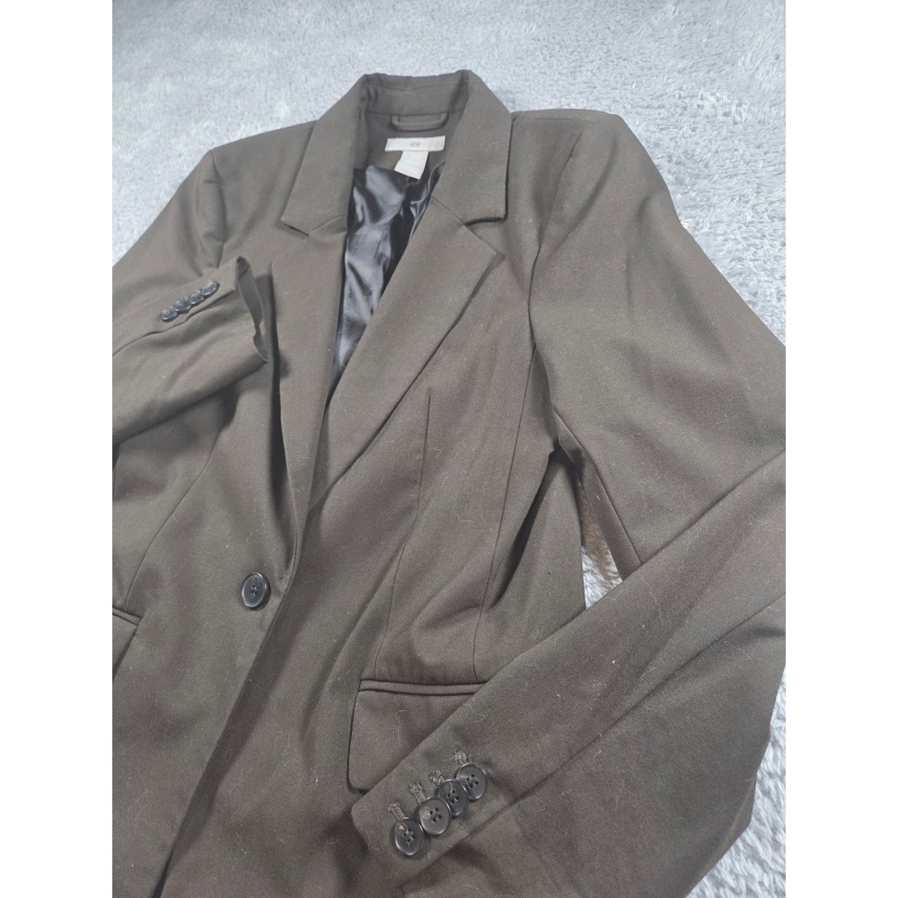 Corporate Chic Single Button Blazer Dark Olive Br… - image 1